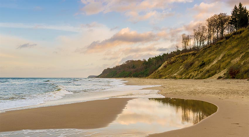 Der Strandabschnitt in Ückeritz auf Usedom