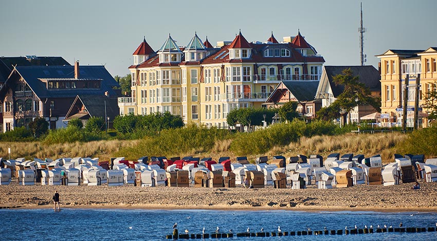 Das Seeheilbad Bansin mit den Bädervillen auf Usedom